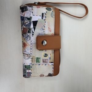 Travel/stamp wristlet wallet